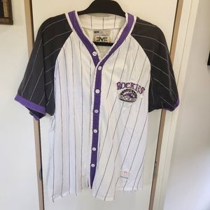 Vintage Colorado Rockies Baseball Tee Large 1995 Coors Field Opening Day
